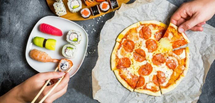 Sushi vs pizza : lequel contient le plus de calories
